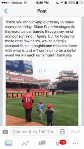 Thank you note from Dragonfly Day at GABP