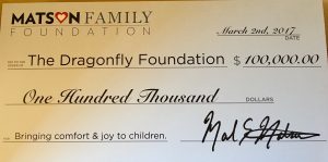 $100,000 Donation from Matson Family Foundation